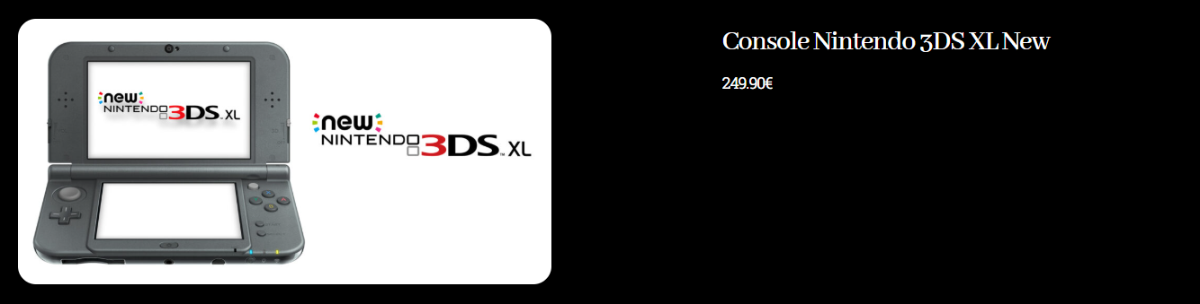 Eurocash Rennes Produit Nintendo 3DS XL New