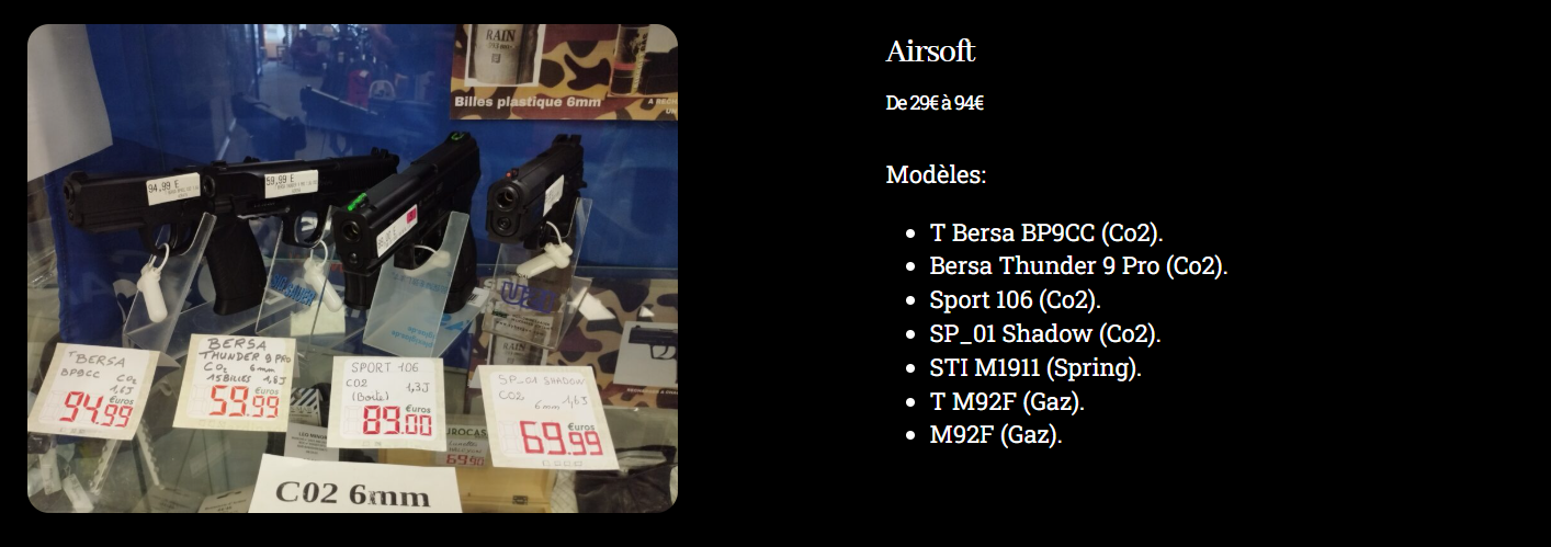 Eurocash Rennes Produit airsoft